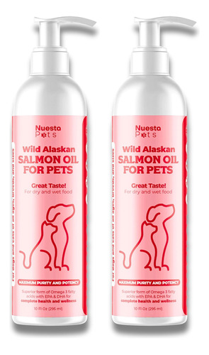 Pets Paquete De 2 Mezclas De Aceite De Salmon Salvaje De Ala