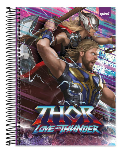 Caderno Universitário Thor Capa Dura 10x1 160 Folhas