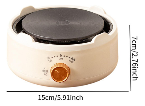 Pequeño Plato Caliente, Estufa Eléctrica Cocina Beige