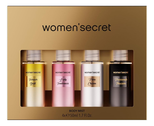 Conjunto Women'secret Metallic Body Mist - Edição Limitada