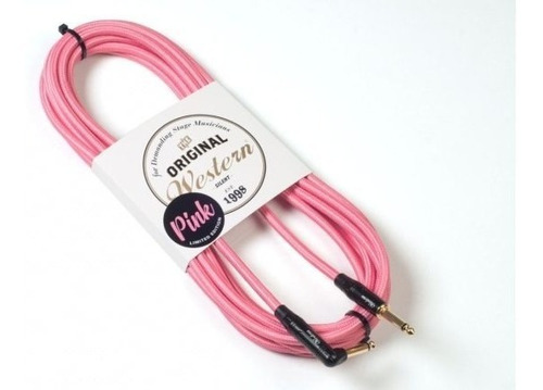 Cable Instrumentos Western Pink Nl60 Recto Angular 6mts Cuo
