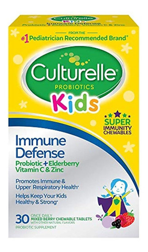 Culturelle - Defensa Inmune Para Niños, Probiótico + Mora, V