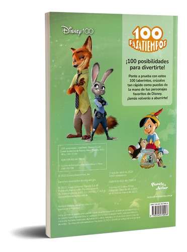 100 Pasatiempos (laberintos). Disney - Planeta Junior