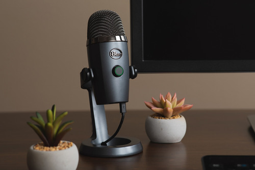 Micrófono Blue Yeti Nano Condensador Omnidireccional Gris Oscuro (Usado)