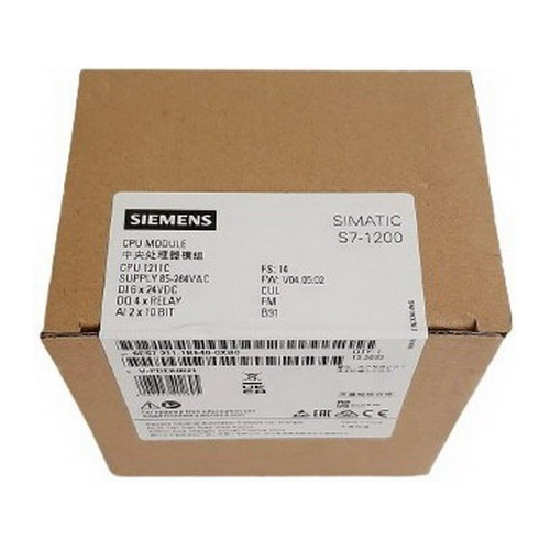 Plc Siemens S71200  Cpu 1211 Ac/ Dc/ Rly 6 In /4 Out