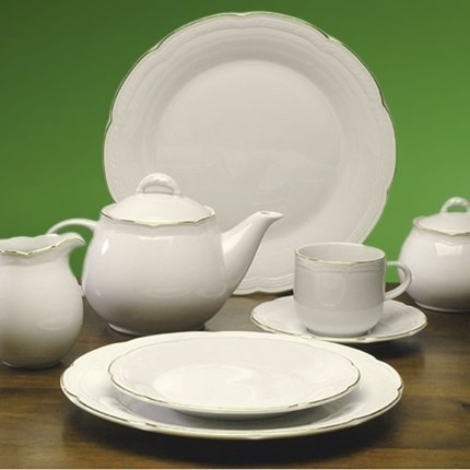 Platos Playos Set Juego 12 Porcelana Vajilla Deco Tsuji 1811