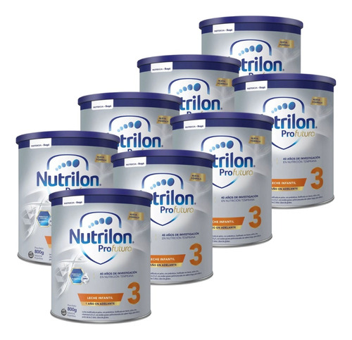 8un Nutrilon 3 Profutura X 800grs Leche Polvo En Lata