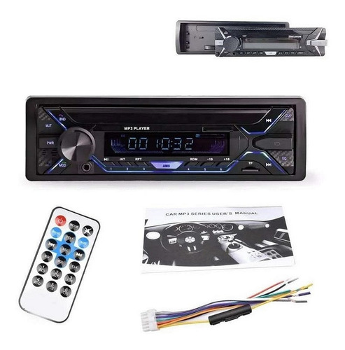 Radio Auto Panel Desmontable Bluetooth Mp3 Aux Usb / 213045