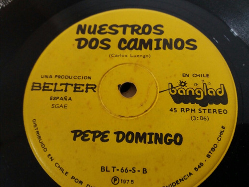 Vinilo Single De Pepe  Domingo Neniña ( V60