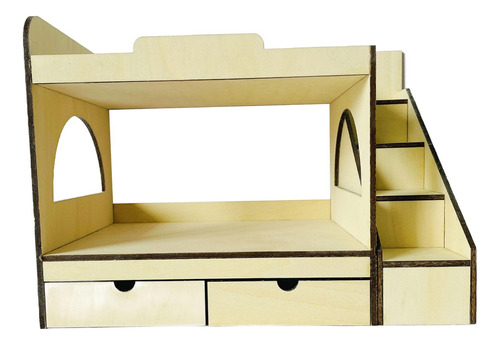 Modelo De Cama Loft 1:12, Muebles De Dormitorio En