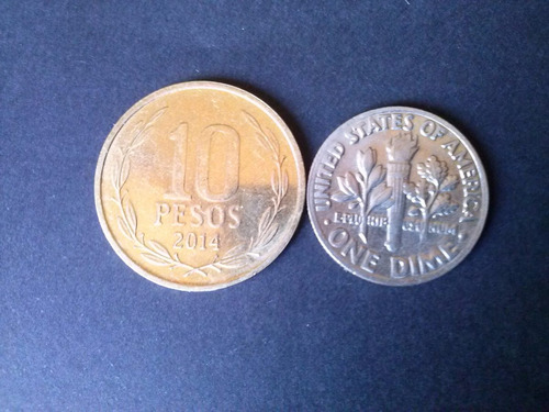 Moneda Estados Unidos One Dime 1985 Ceca D Níquel (c45)