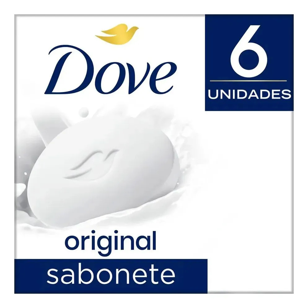 Dove Sabonetes Barra Kit 6 Unidades 90g Barra