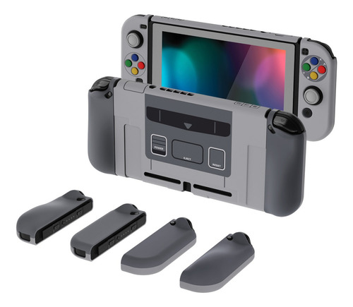 Playvital Carcasa Dura Para Nintendo Switch - Clásico Color Clásico Sfc Snes Eu