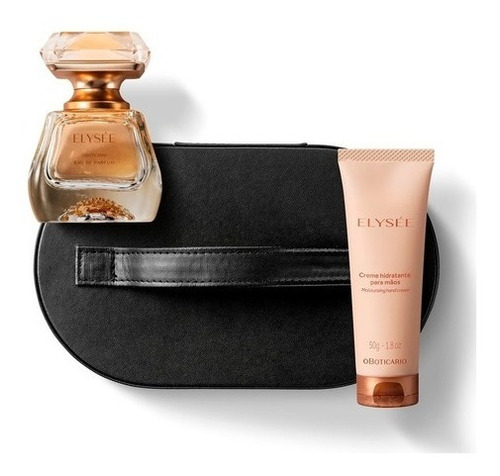 Kit Elysée Eau De Parfum 50ml + Creme Para Mãos + Frasqueira