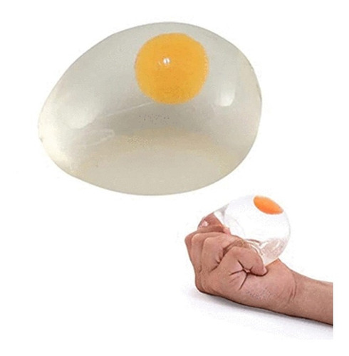 Huevo Transparente Amansaloco Antiestres Squishy Caja X12