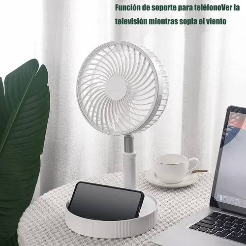 Turbo Ventilador De Pedestal Silencioso 3 En 1 Plegable
