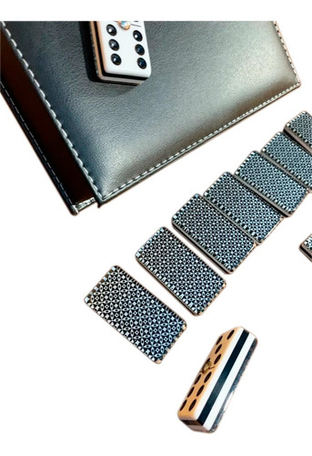 Domino Baraja Rombos Plata / Domino Baraja Rombos Azul