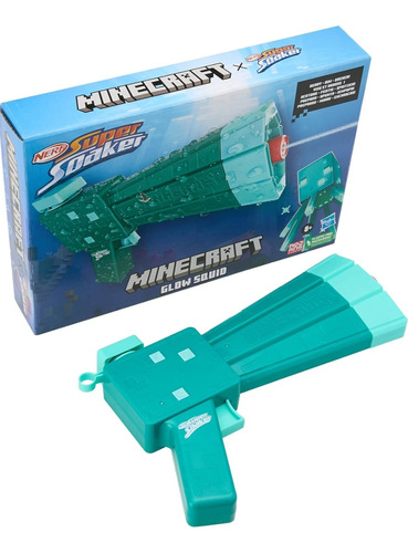 Nerf Lanzador De Agua Edición Minecraft. Super Spaker. 