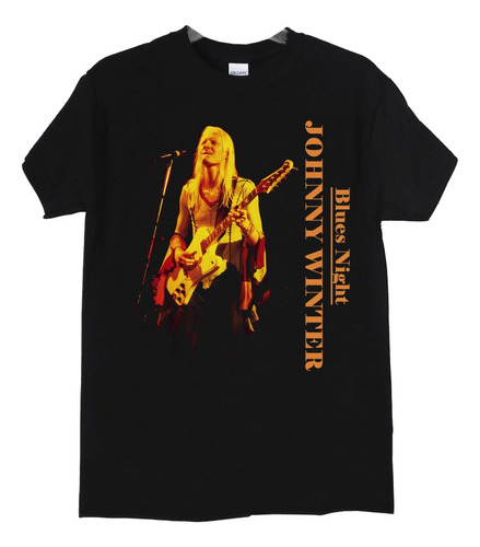 Polera Johnny Winter Blues Night Rock Abominatron