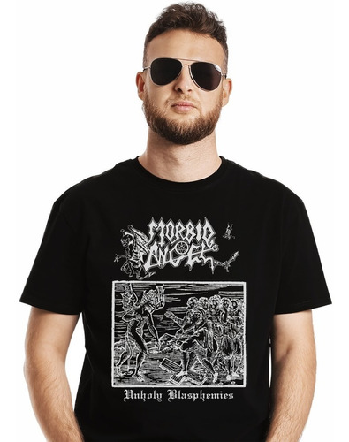 Polera Morbid Angel Unholy Blasphemies Metal Impresión Direc