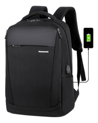 Mochila Escolar Con Funda Porta Notebook Y Puerto Usb