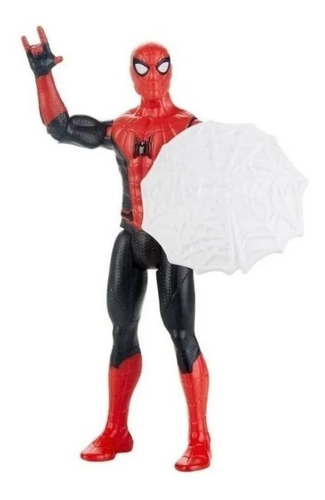 Spiderman Con Escudo Blanco Telaraña Marvel Far From Home