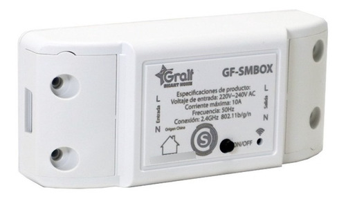 Interruptor Inteligente Wifi Smart Home 10a Gralf Gf-smbox