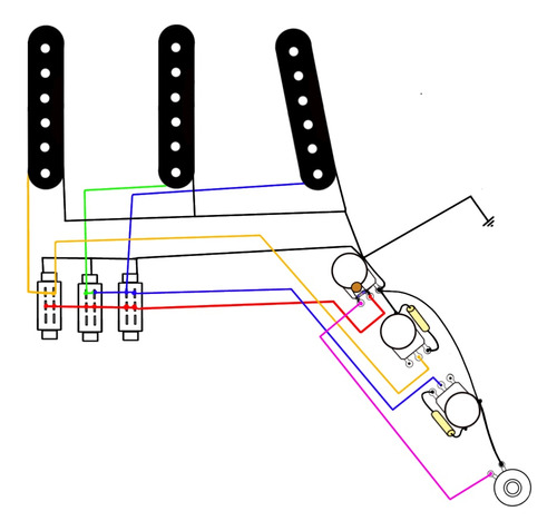 Circuito Elétrico Guitarra Giannini Supersonic Kduluthier Tb