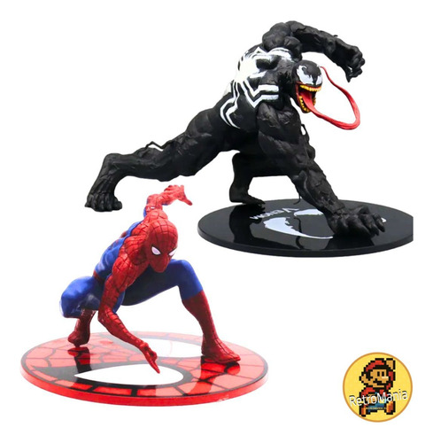 Pack 2 Figuras Venom Vs Spiderman Marvel