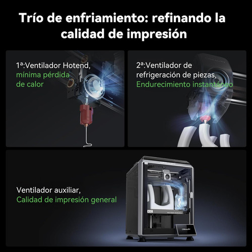 Creality 3d K1c Impresora Color Negro 110v 220v Con Tecnolog