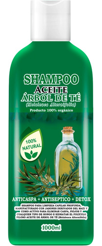 Shampoo Aceite Árbol De Te Elimina Piojos 1 L Vivonatural