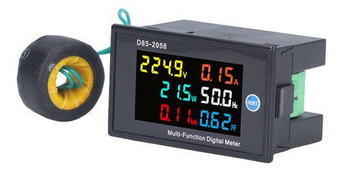 Medidor De Painel De Energia Monitor De Potência Lcd Digital