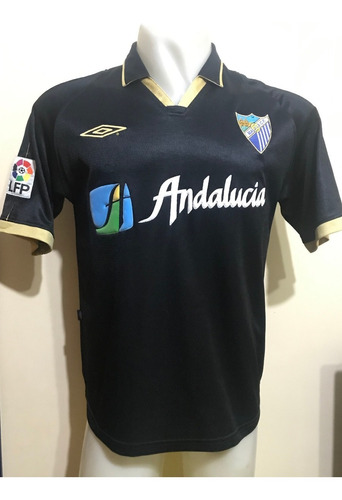 Camiseta Málaga España 2002 2003 Darío Silva #9 Uruguay T. M