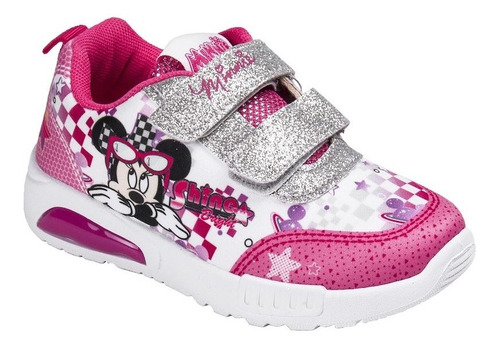 Zapatillas Niñas Footy Minnie Disney Luces Led Urbanas 