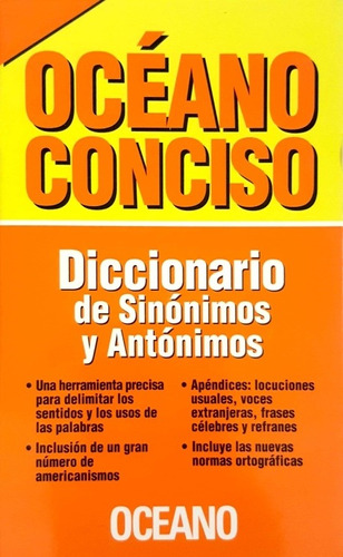 Diccionario De Sinónimos Y Antónimos - Océano