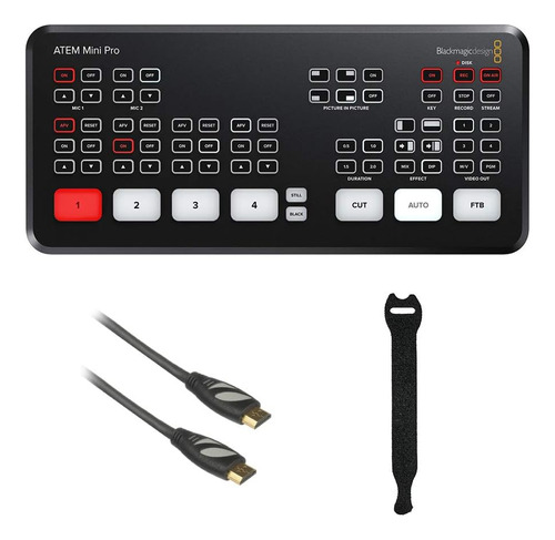 Blackmagic Atem Mini Pro Hdmi Live Stream Switcher Con 6 Cab