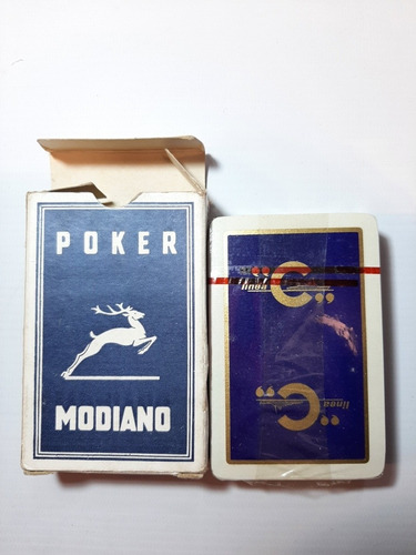 Cartas Poker Modiano Estuche Madera Ro 1342
