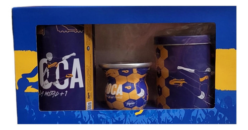 Kit Completo Set Mate Boca Juniors Ppr