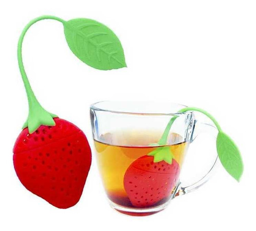 Infusor De Té En Hebras Frutilla Silicona