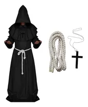 Comprar Traje De Monje Cosplay Con Capota Fraile Sacerdote Monje Medieval