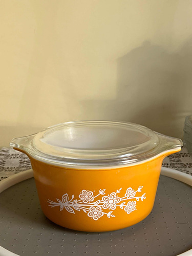 Cacerola Pyrex Opalina, Made In Usa Con Tapa.