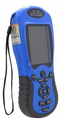 Gps P/medir Terrenos E Areas Rurais, Manual Portugues Cor Azul-celeste