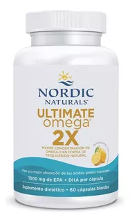 Ultimate Omega 2x Mejor Absorción 1000mg Epa-dha 60 Capsulas