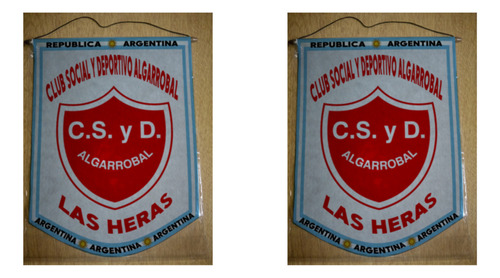 Banderin Mediano 27cm Club Algarrobal Las Heras