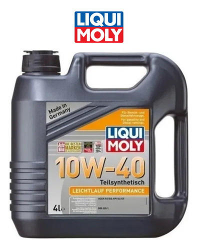 Aceite Semisintetico Liqui Moly 10w-40 Leichtlauf 4 Litros