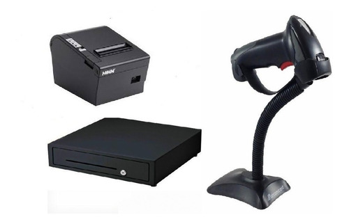 Combo Lector Codigo Barra Impresora Termica Gaveta