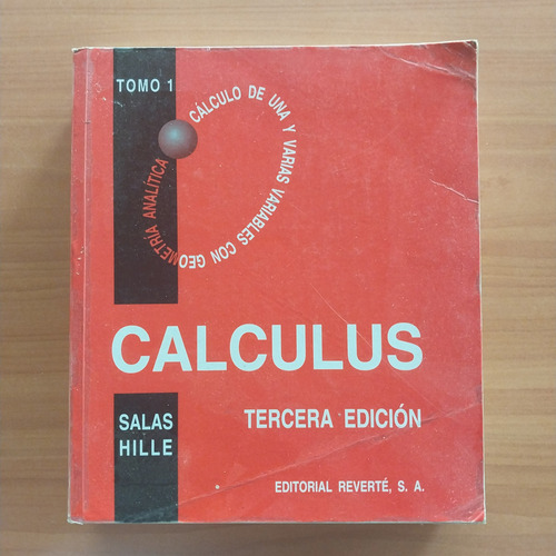 Libro Calculus Tomo 1. Salas E Hille