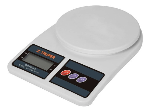Imagen 1 de 1 de Báscula de cocina digital Truper BASE-5EP pesa hasta 5kg