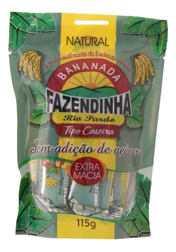 Bananada sem Açúcar Fazendinha 115g