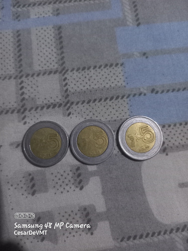 Moneda De 5 Soles 1995 Son 3 Monedas